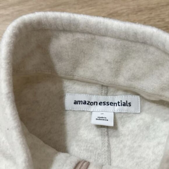 Amazon essentials White Quarter-Zip Sweater M - Picture 2 of 2